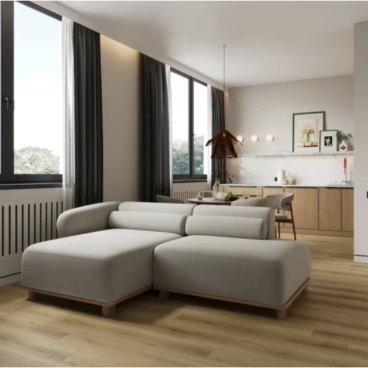 SPC ламинат Floorwood Quantum Дуб Робертс SPC ламинат Floorwood Quantum Дуб Робертс фото в интерьере